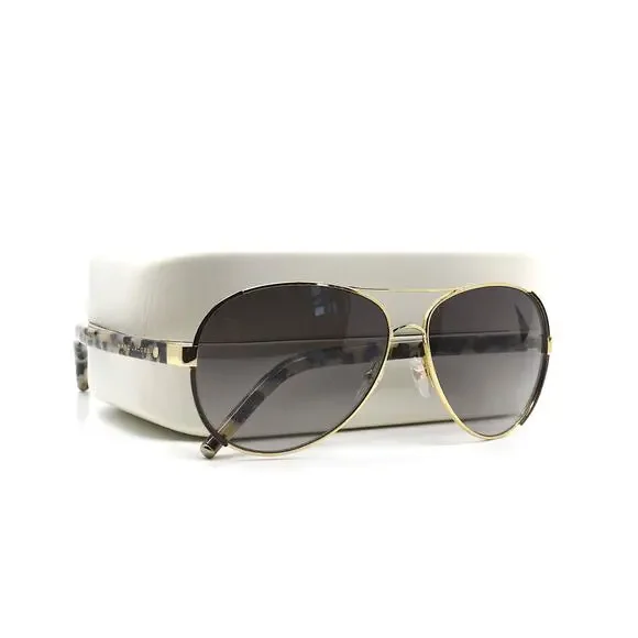MARC JACOBS 66/S GOLD/BLACK GREY AVIATOR AUTHENTIC SUNGLASSES - Picture 10 of 10